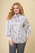 Блуза Svetlana-Style 1734 серый+молочный