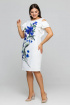  Платье Effect-Style 600 молочный+ирисы