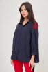 Блуза Anelli 997 синий+красный