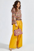 Блуза Teffi Style L-1641 цветная_фиалка
