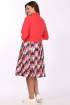 Жакет, Юбка Lady Style Classic 1027 красные_тона