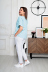 Блуза BegiModa 4042 голубой
