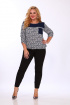 Блуза Mamma Moda 119 синий-розы
