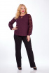 Блуза Mamma Moda 170 кружево_баклажан