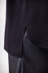  Блуза EVA GRANT 214-1 черный.однотон