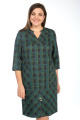 Платье Lady Style Classic 1465/1 зеленый_с_темно-синим
