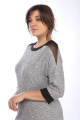 Платье Lady Style Classic 1711 серый_с_черным