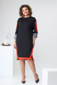 Платье Romanovich Style 1-2465 черный/оранжевый