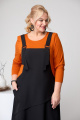 Платье Romanovich Style 1-2353 черный/оранжевый