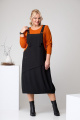 Платье Romanovich Style 1-2353 черный/оранжевый