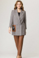 Женский костюм Karina deLux M-9933/4 серый/коричневый