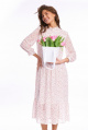 Платье KaVaRi 1023 молочный_тюльпаны