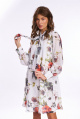 Платье KaVaRi 1012.4 молочный_тюльпаны