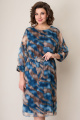 Платье VOLNA 1275 бежево-голубой