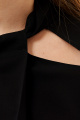 Блуза Панда 129240w черный