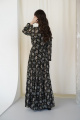 Платье BARBARA В153 черный/цветы