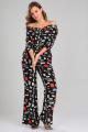 Комбинезон Your size 2185 принт_на_черном