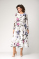 Платье Moda Versal П2360 молочный+фиолетовый