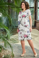 Платье Moda Versal П2327 молочный+фиолетовый