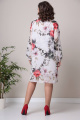 Платье Moda Versal П2397 молочный+коралл