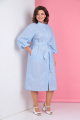 Платье LadisLine 1283 голубой/полоска
