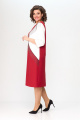 Платье ANASTASIA MAK 1090 красно-белый