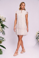 Платье KaVaRi 1030 молочный_принт-яркие_цветы