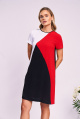 Платье KaVaRi 1031.1 черный_белый_красный