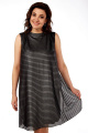 Платье Lady Style Classic 1094/2 серый_с_черным