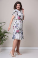 Платье Moda Versal П2321 молочный+фиолет