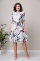 Платье Moda Versal П2321 молочный+фиолет