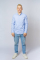 Рубашка Nadex 01-048711/403-22_170 бело-голубой
