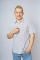 Рубашка Nadex 01-048021/501_170 бело-синий