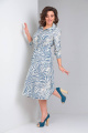 Платье LadisLine 1270 зебра/синий