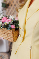 Женский костюм Мода Юрс 2768-1 нежно-желтый