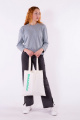 Шопер 8 Марта 15980 молоко-зеленый_shopping