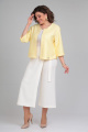 Женский костюм Michel chic 1335 желтый-белый