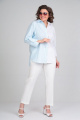 Рубашка ALEZA 1130 бело-голубой