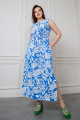 Платье Daloria 1650 голубой-белый