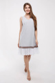 Платье Madech 195325 светло-серый,белый