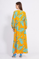 Платье EOLA 2419 оранжевый-бирюза