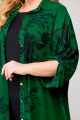 Рубашка Swallow 651 зеленый_в_черные_цветы