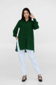 Блуза Ivera 5058L черный, зеленый