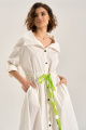 Платье RINKA 1145 белый_салатовый