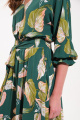 Платье VI ORO VR-1051 зеленый/листья