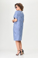 Платье Милора-стиль 1110 голубой/буквы