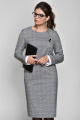 Платье ROMA MODA outlet M141 серая_клетка