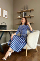 Платье ARTiMODA 323-04 бело-голубой