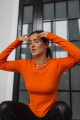 Джемпер LA LIBERTE longorange оранжевый