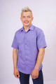 Рубашка Nadex 01-036122/203-23_182 меланж_фиолетовый